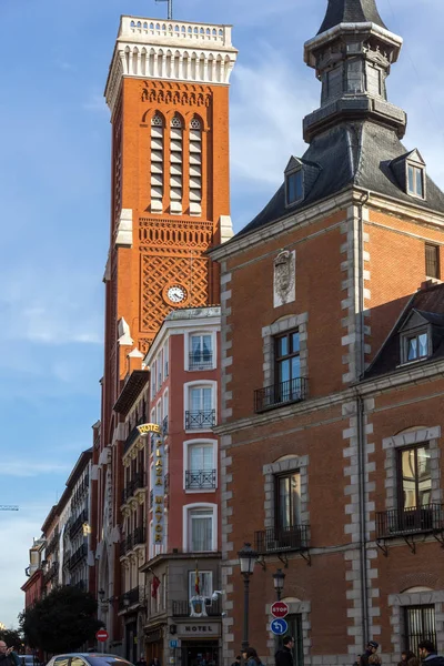 Madrid Spanien Januari 2018 Fantastisk Utsikt Över Kyrkan Santa Cruz — Stockfoto