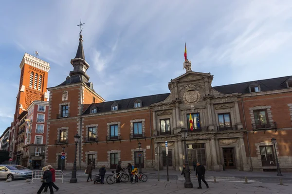 Madrid Espanha Janeiro 2018 Vista Incrível Igreja Santa Cruz Ministério — Fotografia de Stock