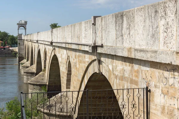 Αδριανούπολη Τουρκία Μαΐου 2018 Μεσαιωνική Γέφυρα Από Την Περίοδο Της — Φωτογραφία Αρχείου
