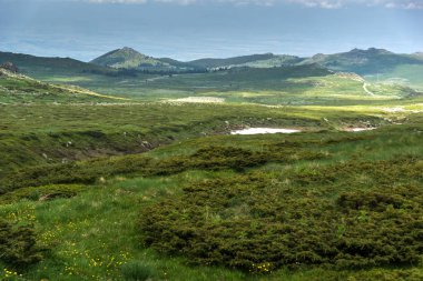 Manzara Vitosha Mountain yakınındaki Cherni Vrah tepe, Sofya şehir bölge, Bulgaristan