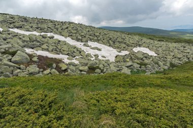 Manzara Vitosha Mountain yakınındaki Cherni Vrah tepe, Sofya şehir bölge, Bulgaristan