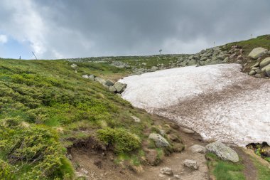 Manzara Vitosha Mountain yakınındaki Cherni Vrah tepe, Sofya şehir bölge, Bulgaristan