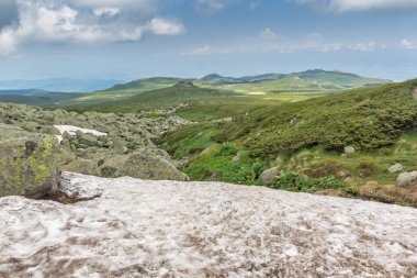 Manzara Vitosha Mountain yakınındaki Cherni Vrah tepe, Sofya şehir bölge, Bulgaristan