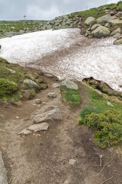 Manzara Vitosha Mountain yakınındaki Cherni Vrah tepe, Sofya şehir bölge, Bulgaristan