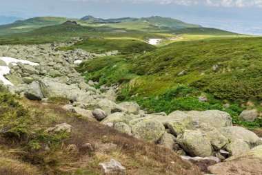 Manzara Vitosha Mountain yakınındaki Cherni Vrah tepe, Sofya şehir bölge, Bulgaristan
