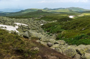 Manzara Vitosha Mountain yakınındaki Cherni Vrah tepe, Sofya şehir bölge, Bulgaristan