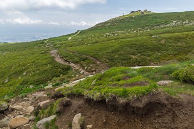 Manzara Vitosha Mountain yakınındaki Cherni Vrah tepe, Sofya şehir bölge, Bulgaristan