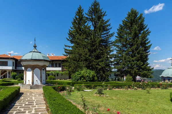 Dokuzuncu Yüzyılın Binaları Sokolski Manastırı Kutsal Ana Varsayımı Gabrovo Bölgesi — Stok fotoğraf