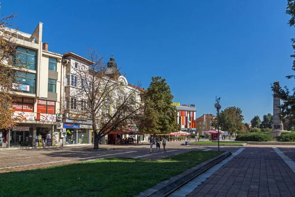Πλέβεν Βουλγαρία Σεπτεμβρίου 2015 Κεντρική Οδός Στην Πόλη Του Πλέβεν — Φωτογραφία Αρχείου