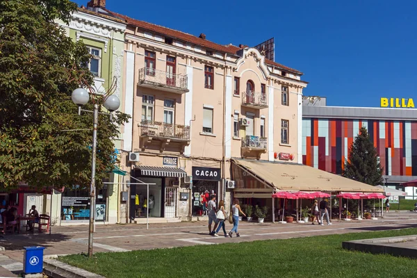 Plewen Bułgaria Września 2015 Central Street Mieście Plewen Bułgaria — Zdjęcie stockowe