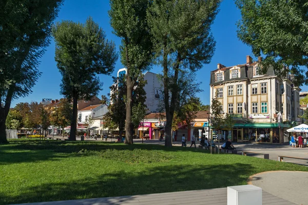 Pleven Bulgaria September 2015 Central Street City Pleven Bulgaria — Stock Photo, Image