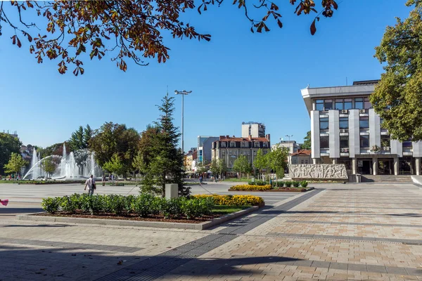 Pleven Bulgarije September 2015 Centrale Straat Stad Van Pleven Bulgaria — Stockfoto