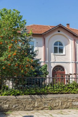 Tryavna, Bulgaristan - 6 Temmuz 2018: Tarihi şehir, Tryavna, Gabrovo Bölgesi, Bulgaristan ortasına