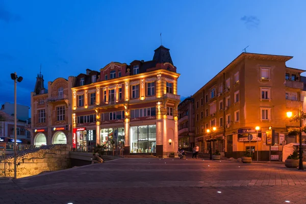 Plovdiv Bulgaria Agosto 2017 Foto Nocturna Calle Knyaz Alexander Ciudad —  Fotos de Stock