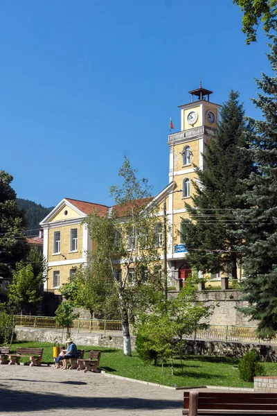 Chepelare Bulgaria Sierpień 2018 Widok Latem Centrum Ośrodka Narciarskiego Bułgarski — Zdjęcie stockowe