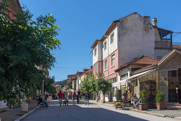 Chepelare Bulgaria August 2018 Sommerblick Auf Zentrum Des Berühmten Bulgarischen — Stockfoto