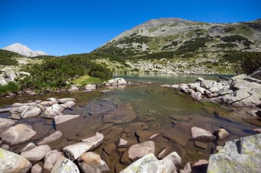 Dalgoto (uzun) Gölü, Pirin Dağı, Bulgaristan ile muhteşem manzara