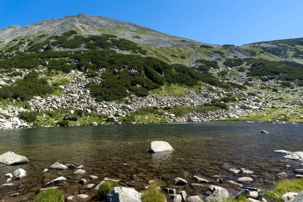 保加利亚 Pirin 山青蛙湖全景图 — 图库照片