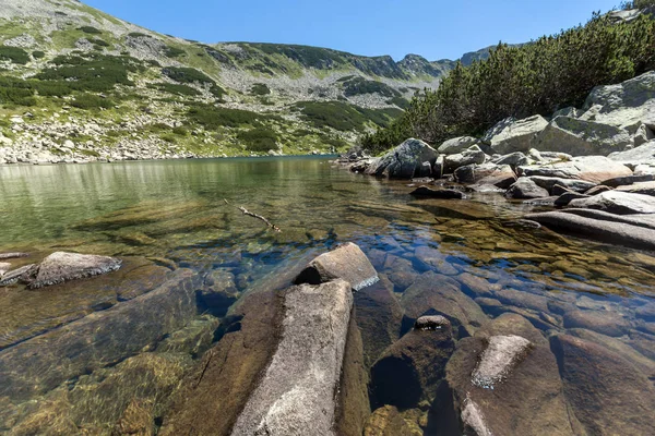 Удивительный Ландшафт Озером Далгото Гора Пирин Болгария — стоковое фото