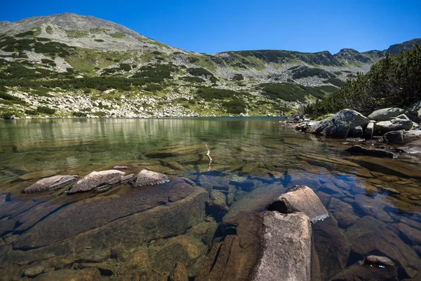 Paesaggio Incredibile Con Dalgoto Lungo Lago Pirin Mountain Bulgaria — Foto Stock