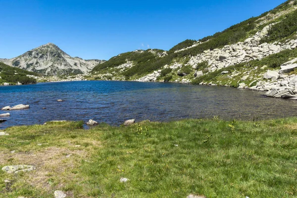 Panoramic View Frog Lake Pirin Mountain Bulgaria — Stok Foto