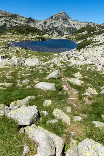 Панорамный Вид Озеро Лягушка Гора Пирин Болгария — стоковое фото
