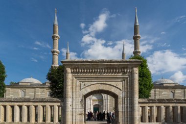 Edirne, Türkiye - 26 Mayıs 2018: mimar arasında 1569 ve 1575 Selimiye Camii Edirne şehri, Doğu Trakya, Türkiye'de Mimar Sinan tarafından inşa