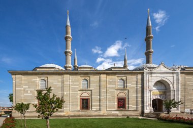 Edirne, Türkiye - 26 Mayıs 2018: mimar arasında 1569 ve 1575 Selimiye Camii Edirne şehri, Doğu Trakya, Türkiye'de Mimar Sinan tarafından inşa
