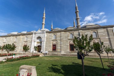 Edirne, Türkiye - 26 Mayıs 2018: mimar arasında 1569 ve 1575 Selimiye Camii Edirne şehri, Doğu Trakya, Türkiye'de Mimar Sinan tarafından inşa
