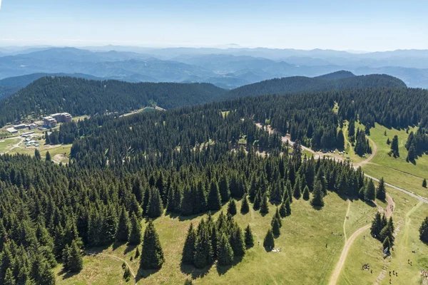 Rodop Dağları Snezhanka Tower Kayak Merkezi Pamporovo, yakındaki Smolyan bölge, Bulgaristan muhteşem manzara