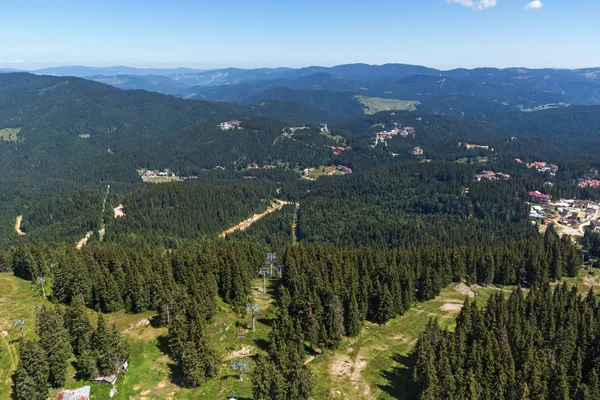 Rodop Dağları Snezhanka Tower Kayak Merkezi Pamporovo, yakındaki Smolyan bölge, Bulgaristan muhteşem manzara