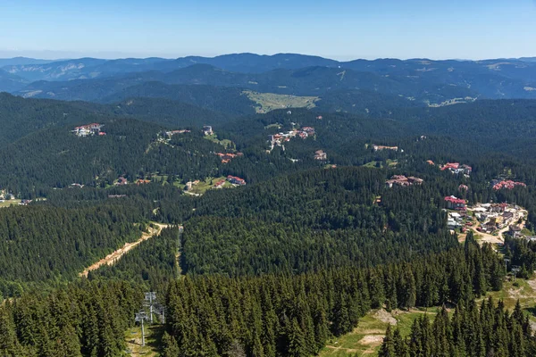 Rodop Dağları Snezhanka Tower Kayak Merkezi Pamporovo, yakındaki Smolyan bölge, Bulgaristan muhteşem manzara