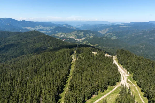 Rodop Dağları Snezhanka Tower Kayak Merkezi Pamporovo, yakındaki Smolyan bölge, Bulgaristan muhteşem manzara