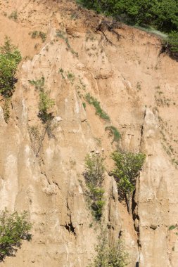 Harika gün batımı görünümü kaya oluşumu Stob piramitler, Rila Dağı, Köstendil bölgenin, Bulgaristan