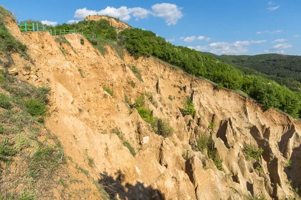 Csodálatos Naplemente Kilátás Régiójában Rock Formáció Stob Piramisok Rila Hegység — Stock Fotó