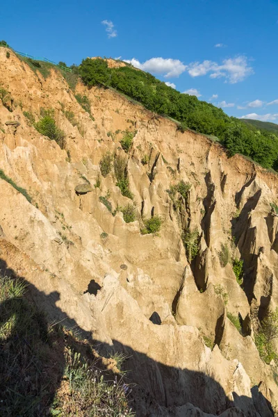 Csodálatos Naplemente Kilátás Régiójában Rock Formáció Stob Piramisok Rila Hegység — Stock Fotó