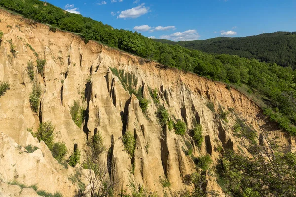 Harika gün batımı görünümü kaya oluşumu Stob piramitler, Rila Dağı, Köstendil bölgenin, Bulgaristan