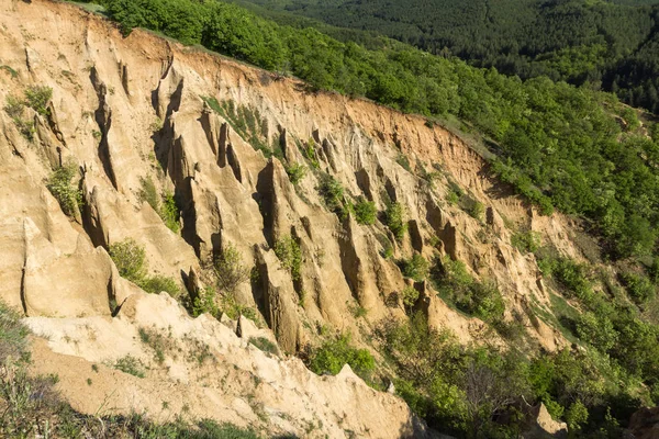 ロック形成ストブ ピラミッド リラ山脈 キュステンディル地域 ブルガリアの素晴らしいサンセットの眺め — ストック写真