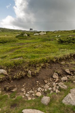 Şaşırtıcı Panorama, Vitosha Mountain yakınındaki Cherni Vrah tepe, Sofya şehir bölge, Bulgaristan