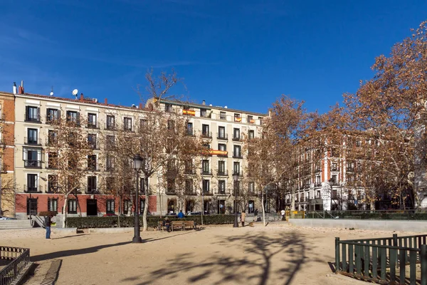 Madrid Spanje Januari 2018 Tuinen Van Het Plaza Villa Paris — Stockfoto