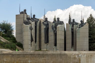 Stara Zagora, Bulgaristan - 5 Ağustos 2018: Memorial karmaşık savunucuları, Stara Zagora City Stara Zagora, Bulgaristan