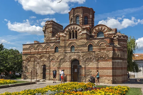 Nessebar Bulgaria Agosto 2018 Vista Verano Antigua Iglesia Cristo Pantocrátor — Foto de Stock