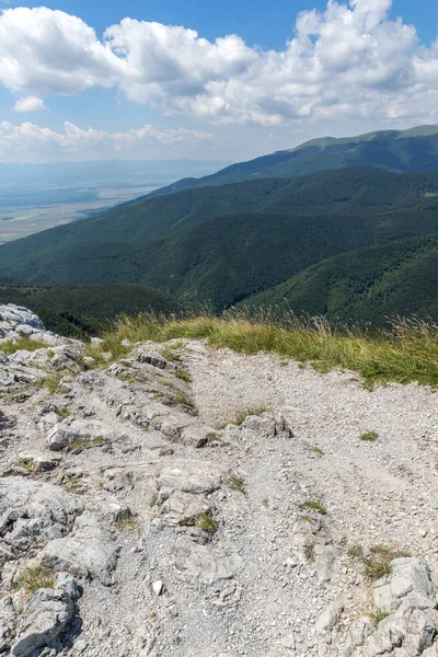 Paysage Estival Incroyable Vers Les Montagnes Stara Planina Balkans Depuis — Photo