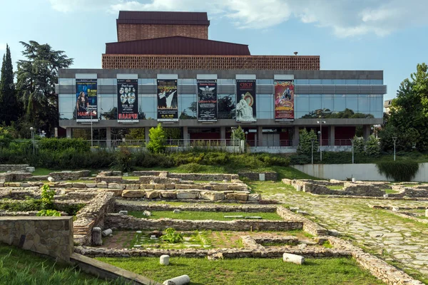 Stara Zagora Bulgaria Agosto 2018 Ópera Estatal Ruinas Antigua Augusta — Foto de Stock