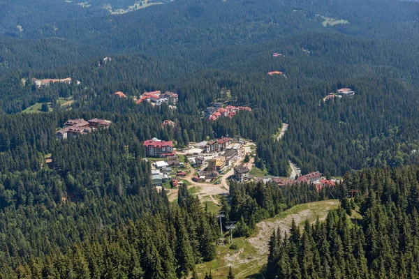 Summer Landscape Rhodope Mountains Snezhanka Tower Ski Resort Pamporovo Smolyan — Stock Photo, Image