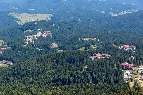 Summer Landscape Rhodope Mountains Snezhanka Tower Ski Resort Pamporovo Smolyan — Stock Photo, Image