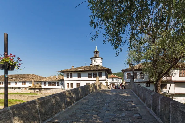 Tryavna Bulgária Julho 2018 Ponte Garbaviat Humpback Torre Relógio Medieval — Fotografia de Stock