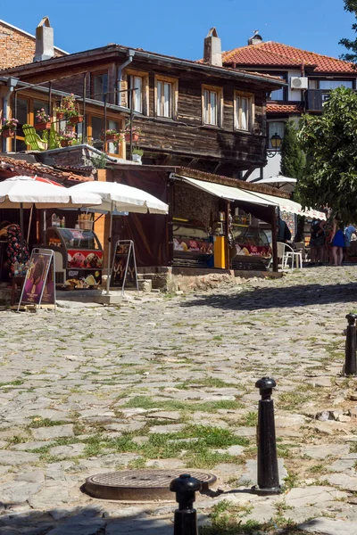 Nessebar Bulgaria August 2018 Typical Street Old Town Nessebar Burgas — Stock Photo, Image