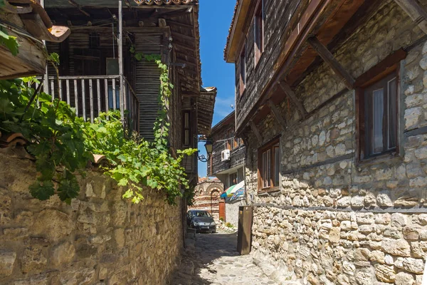 Nessebar Bułgaria Sierpień 2018 Typowy Ulicy Starego Miasta Nesebyrze Region — Zdjęcie stockowe