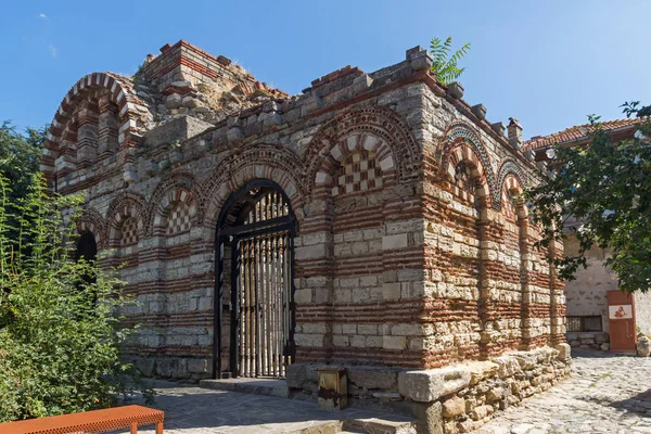 Nessebar Bułgaria Sierpień 2018 Ruiny Miasta Starożytnego Kościoła Świętych Archaniołów — Zdjęcie stockowe